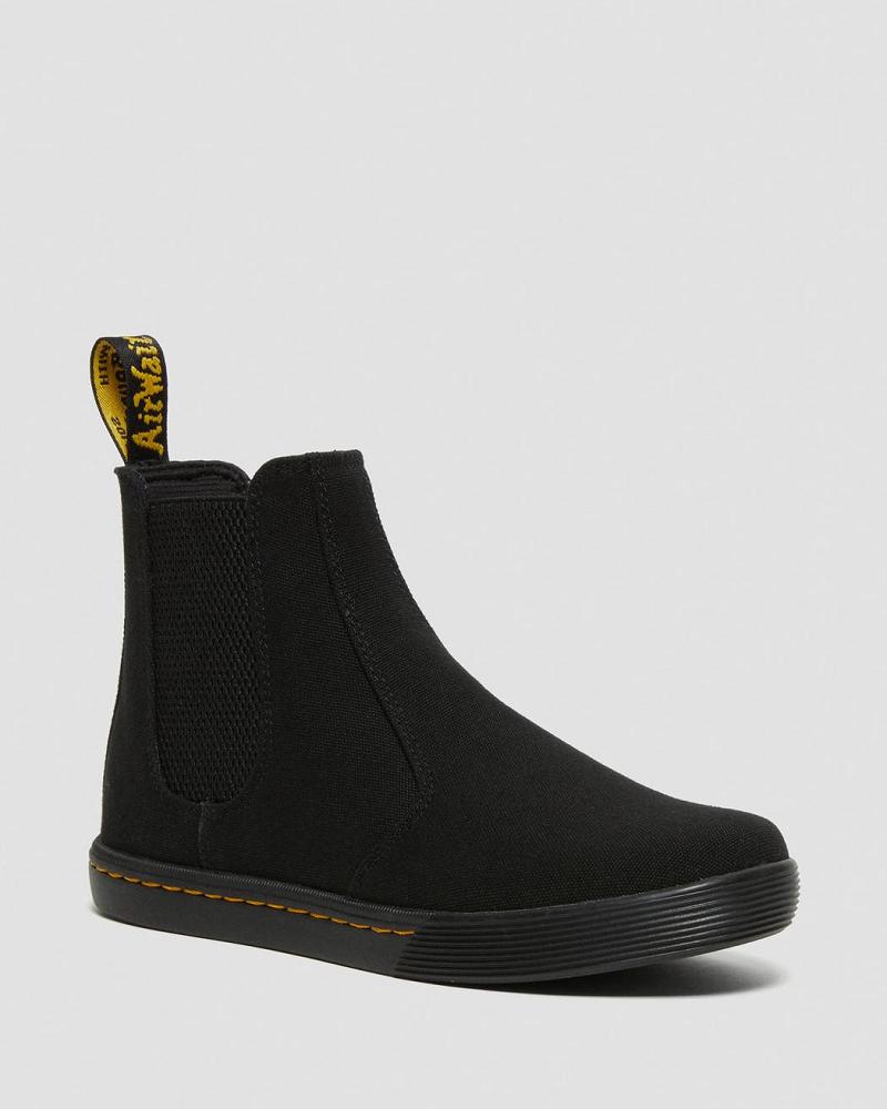 Botas Casuales Dr Martens Makela Lona Casuales Mujer Negros | MX 678AHK